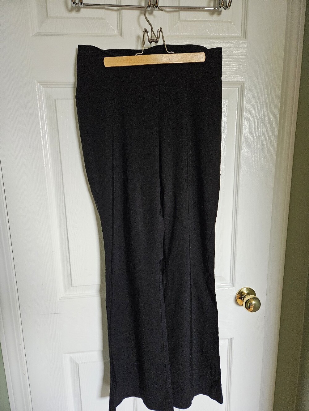 Black Women's Flared Stretch Dress Pants